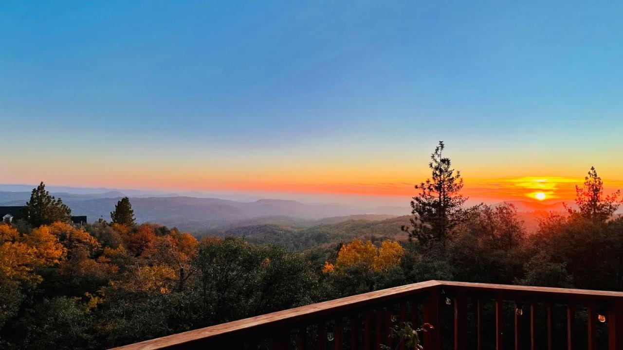 Stunning Log Cabin With Great Views, Firepit, Deck Near Twain Hart Sonora Exterior foto