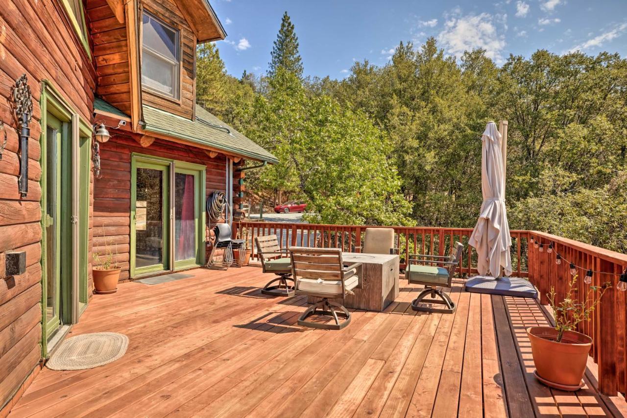 Stunning Log Cabin With Great Views, Firepit, Deck Near Twain Hart Sonora Exterior foto